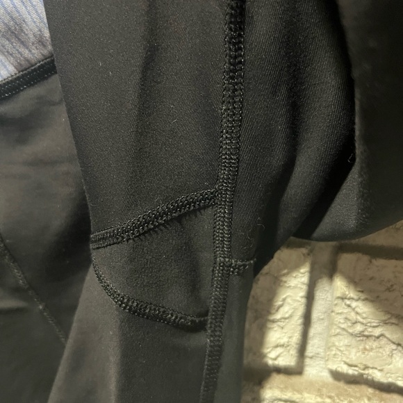 lululemon athletica Black Leggings with Light purple Striped Waistband - Picture 5 of 6